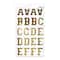 Golden Vinyl Alphabet Sticker Sheets by Recollections™